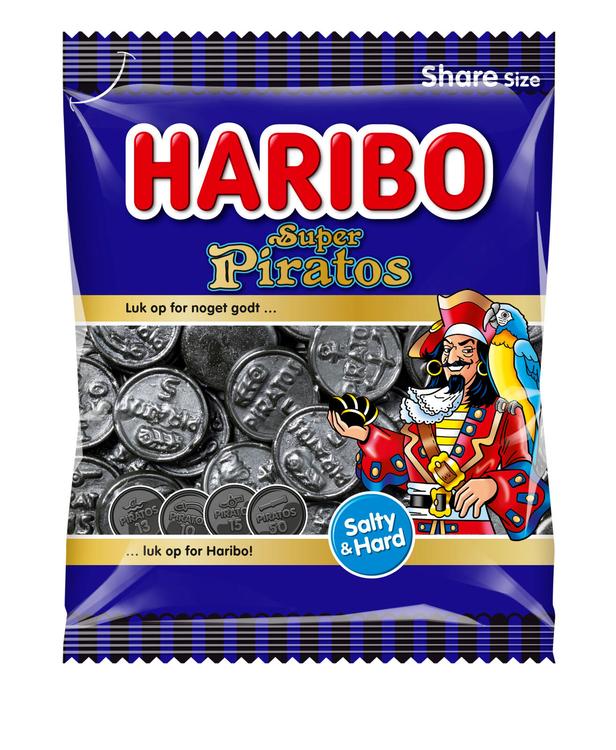 HARIBO Super Piratos 120g Salmiakkikarkkipussi