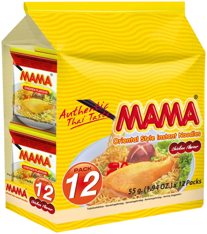 Mama 12-pack Kananmakuinen nuudeli 12x55g