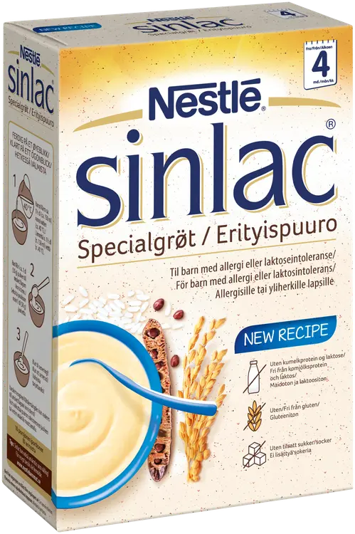 Nestlé Sinlac 500g Maidoton ja gluteeniton Riisipuuro 4kk