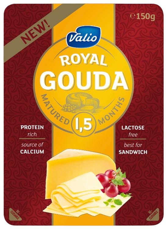 Juust Royal Gouda Yellow, viilutatud, 150 g