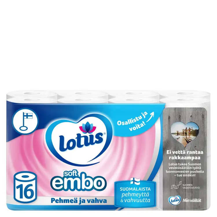 LOTUS Soft Embo wc-paperi 16 rll