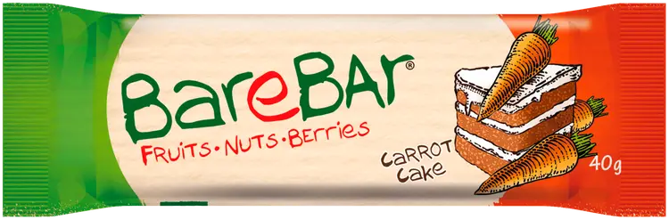 BareBar Carrot Cake taatelipatukka 40 g