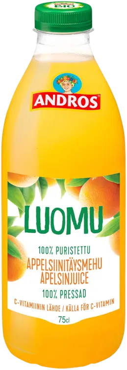 Andros 0,75L Appelsiinimehu Luomu