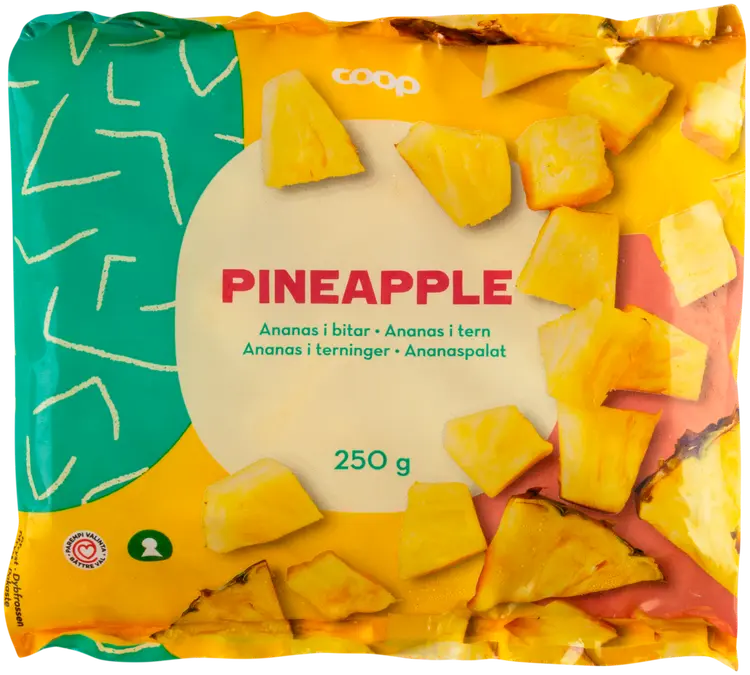 Coop ananaspalat 250 g pakaste