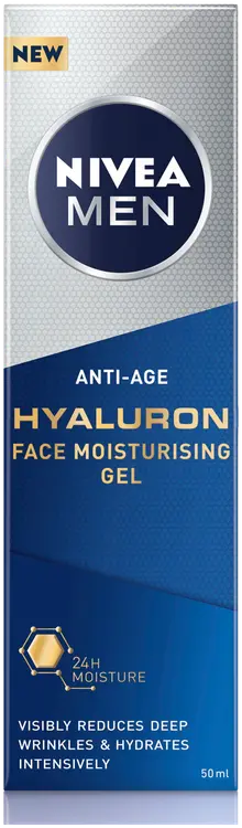 NIVEA MEN Anti-Age Hyaluron Face Moisturising Gel -kasvogeeli 50ml