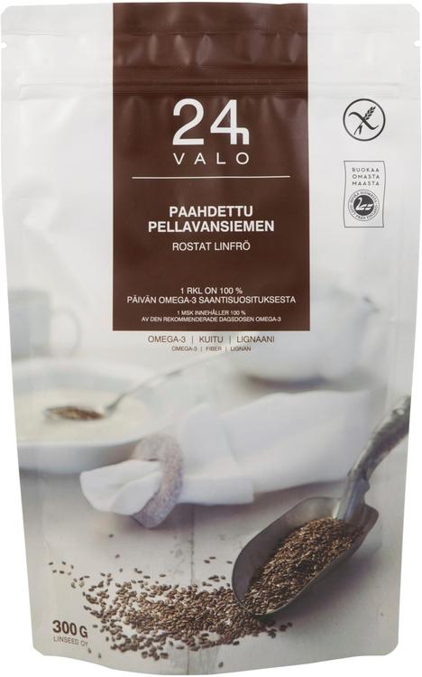 VALO24h paahdettu pellavansiemen 300g