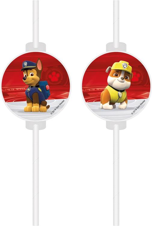 PAW PATROL PAPER MEDALLION PAPER STRAWS