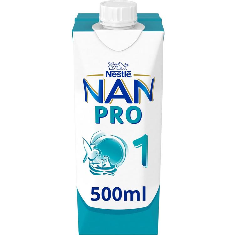 Nestlé Nan 500ml Pro 1 maitopohjainen käyttövalmis äidinmaidonkorvike