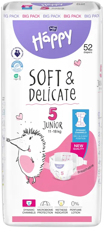 Happy Diapers Bella Junior 5 teippivaippa 52 kpl 11-18 kg