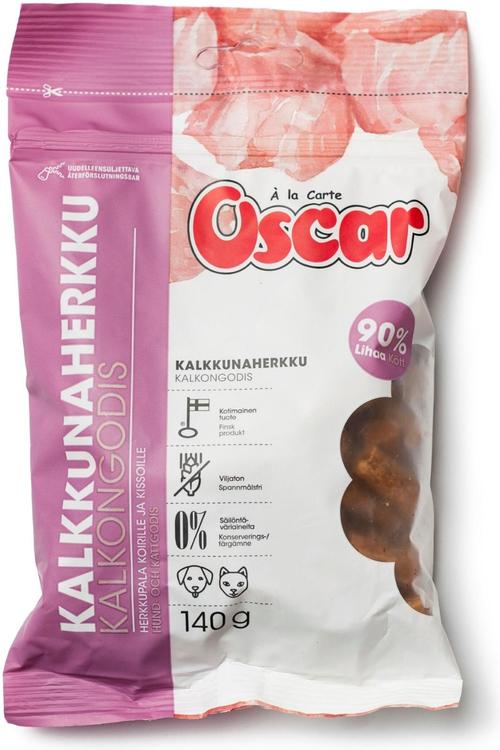 Oscar Kalkkunaherkku koirille ja kissoille täydennysrehu 140g