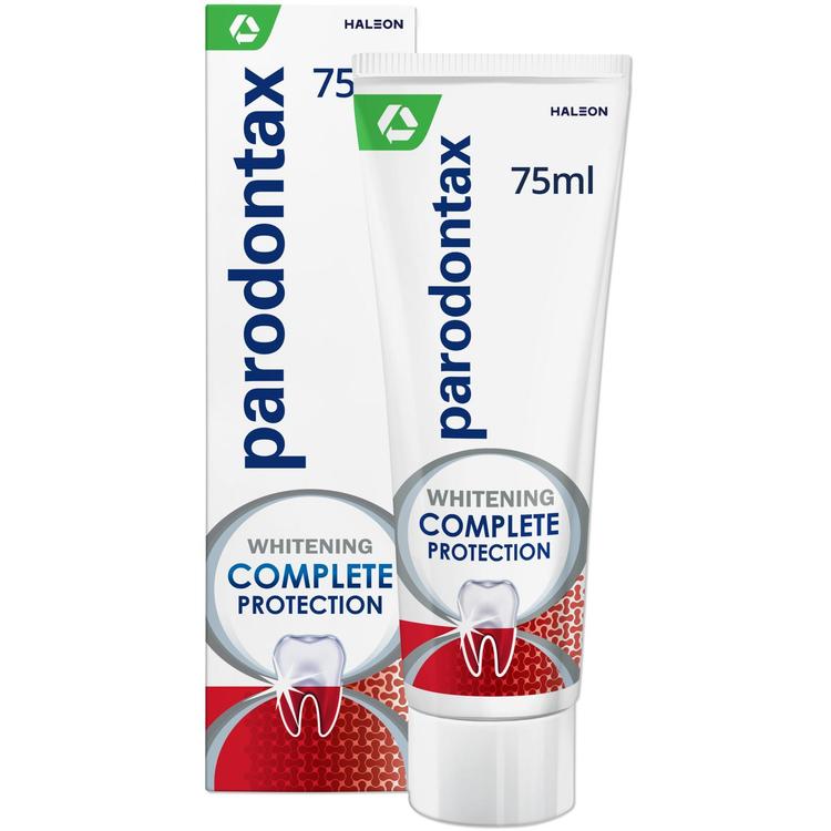 parodontax Complete Protection Whitening ienterveyttä parantava ja hampaita vahvistava hammastahna 75 ml
