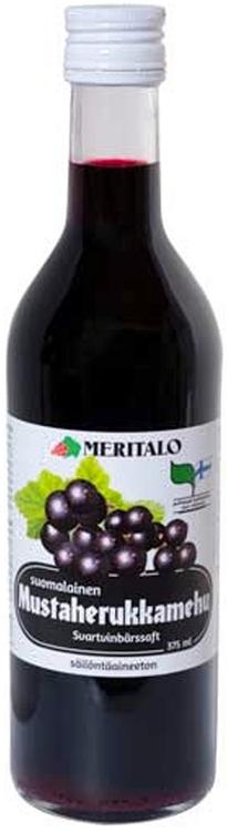 Meritalo Suomalainen Mustaherukkamehu 375ml