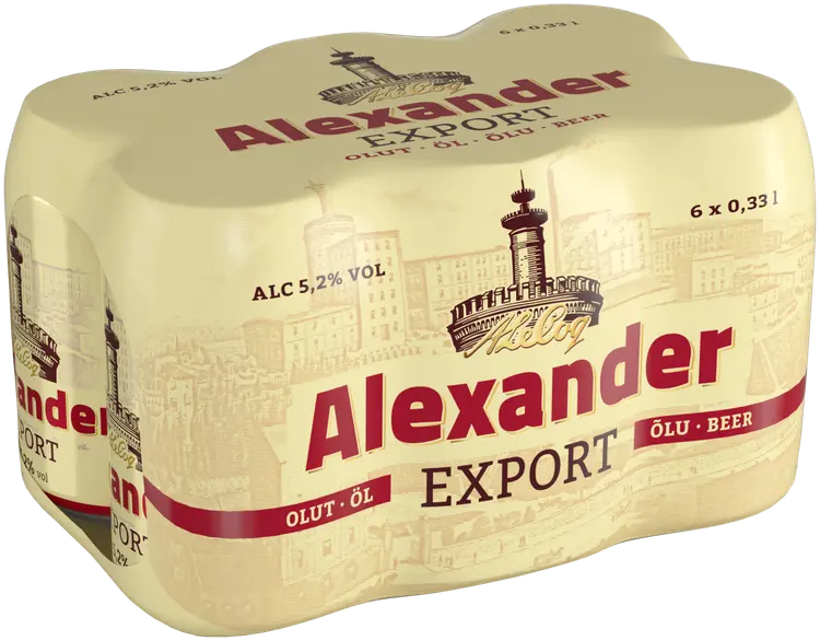 6xAlexander Export 5,2 % 0,33 l tlk