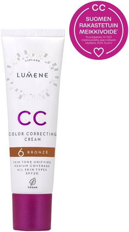 Lumene CC Color Correcting Meikkivoide SK20 6 Bronze 30 ml