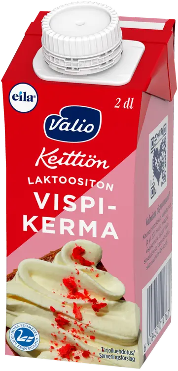 Valio Keittiön vispikerma 2 dl UHT laktoositon