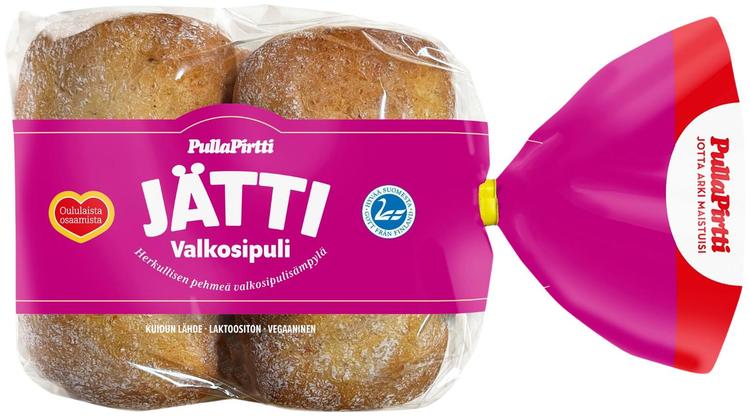 Pulla-Pirtti Jätti valkosipuli 4/360g laktoositon valkosipulisämpylä