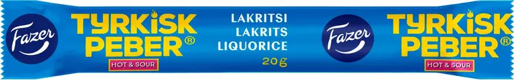 Fazer Tyrkisk Peber Hot & Sour lakritsi 20g