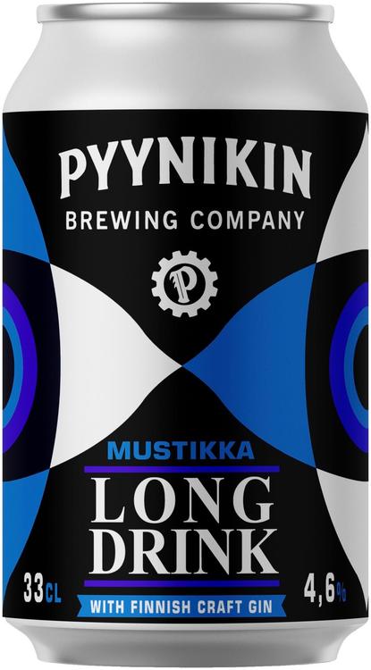 Pyynikin Brewing Company 4,6% mustikka long drink 0,33l