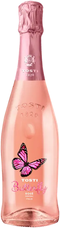 Tosti Butterfly Rose kuohuviini 7,5 til-% 0,75L plo