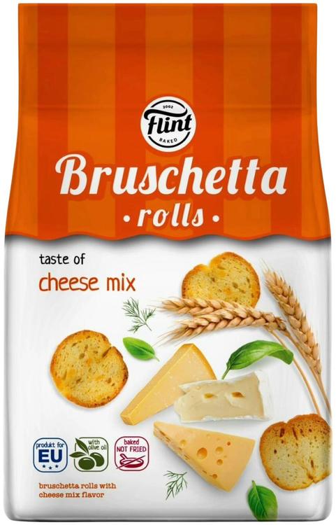 Flint bruschetta rolls juustumaitselised saiakrõpsud 65g