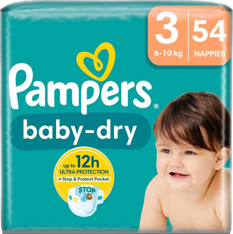 Pampers Baby Dry S3 6-10kg 54kpl vaippa