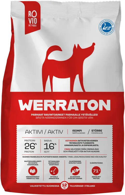 Werraton Aktiivi koiranruoka 12 kg