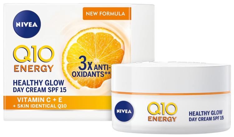 NIVEA 50ml Q10 Energy Healthy Glow Day Cream -päivävoide sk 15