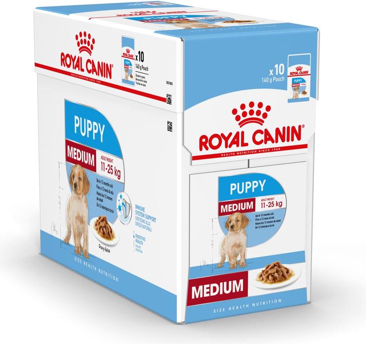 ROYAL CANIN MEDIUM PUPPY GRAVY 10X140G