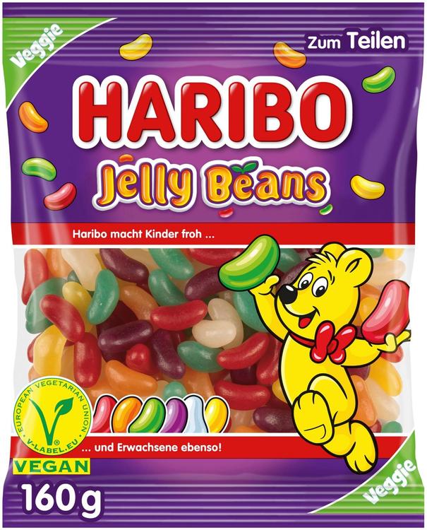 Haribo Jelly Beans, drazeekommid 160g, vegan