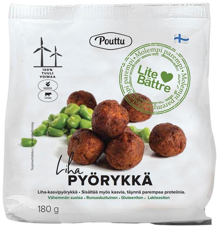 Pouttu Lite bättre Pyörykkä Liha & Kasvi 180g