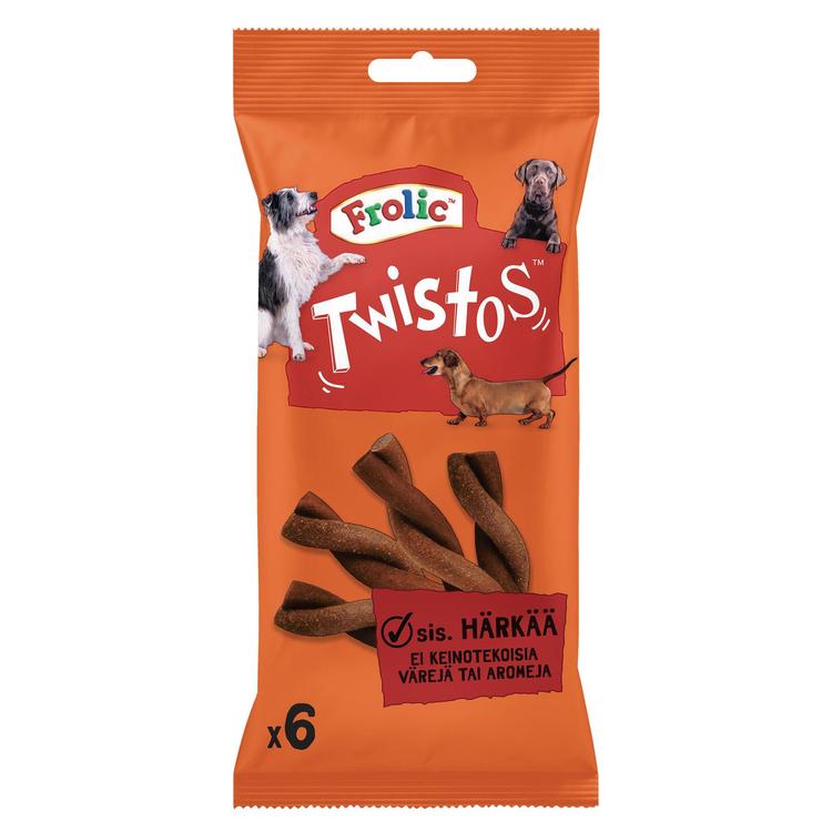 Frolic Twistos sis. Härkää (105 g)