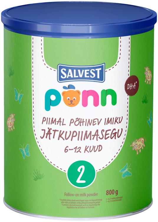 PÕNN Piimal põhinev imiku jätkupiimasegu 6-12 kuud 800g