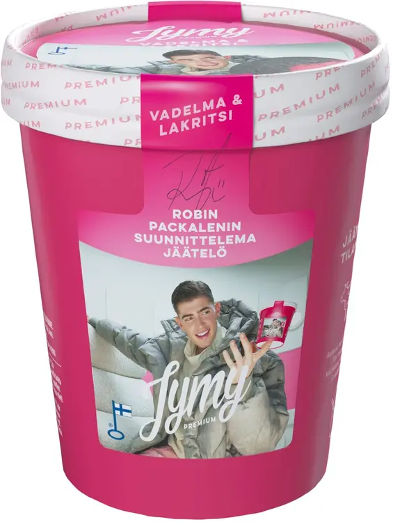 Jymy Vadelma & Lakritsi laktoositon 500ml