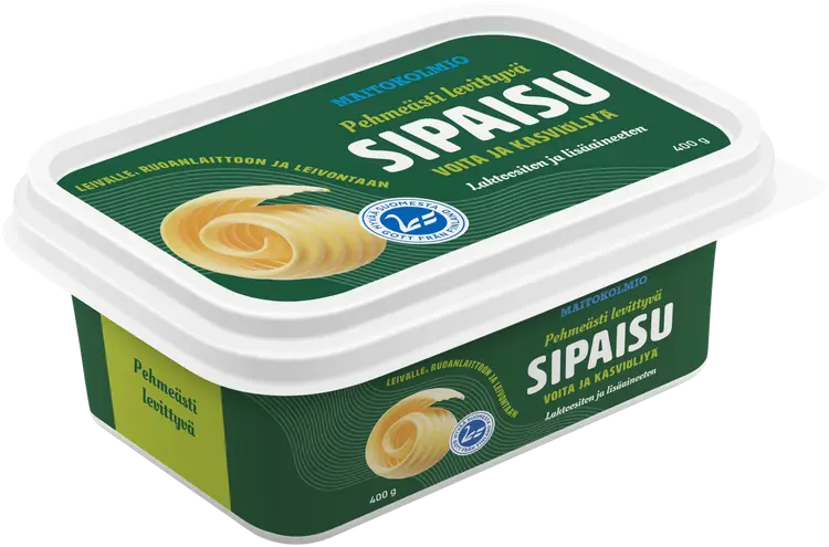 Maitokolmio Sipaisu Laktoositon rasvaseos 400g