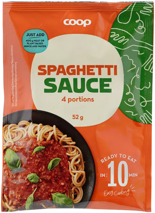 Coop spagettikastikejauhe 52 g