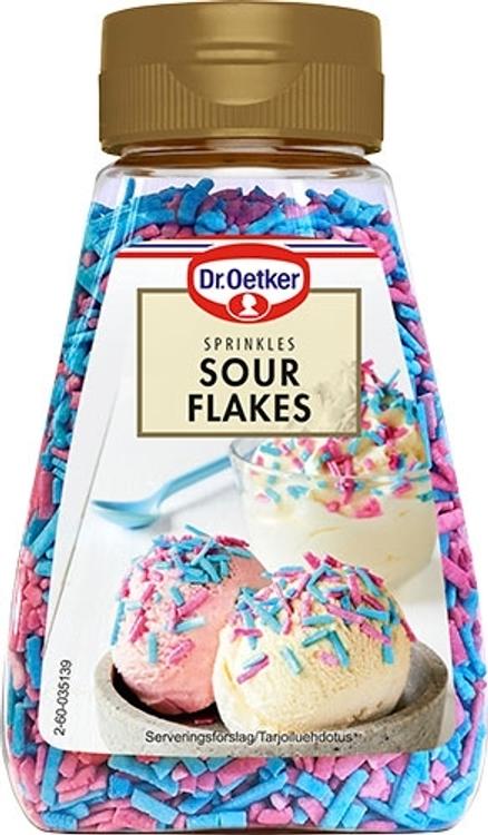 Dr. Oetker Sour Flakes -koristerakeet 120g