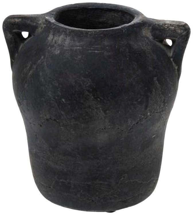 Vaasi 19 cm, must terra