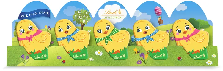 Lindt Little Chick Mini maitosuklaakuvio 5x10g