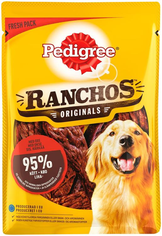 Pedigree Ranchos täiendsööt koertele härjalihaga, 70 g