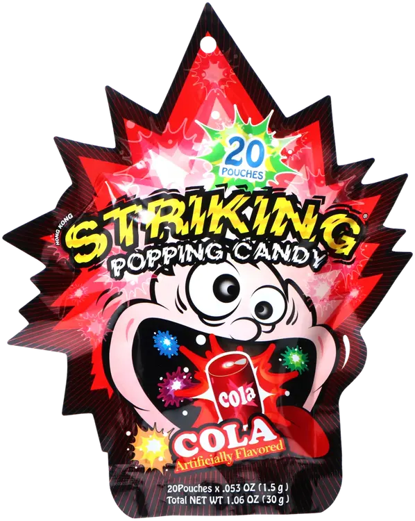 Striking Colanmakuinen poksahteleva makeinen 30g