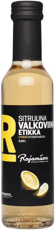 Rajamäen Sitruuna valkoviinietikka 0,25l