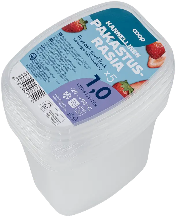 Coop kannellinen pakastusrasia 1L 5kpl