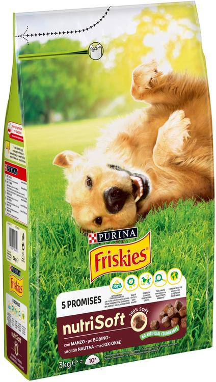 Friskies 3kg Nutri Soft Nautaa koiranruoka