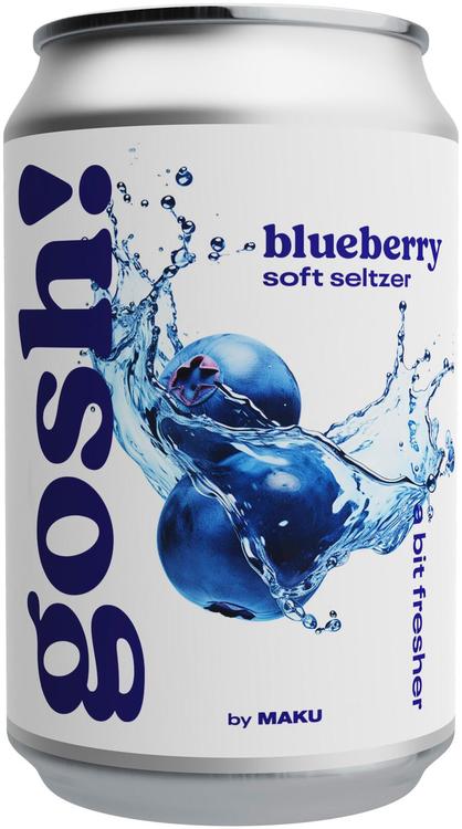 Gosh! Blueberry Soft Seltzer maustettu vesi 0,33l tlk