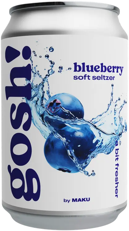 Gosh! Blueberry Soft Seltzer 0,33l tlk maustettu vesi
