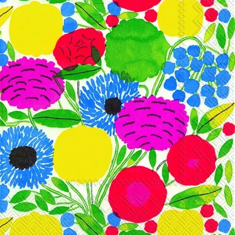 Marimekko 33cm Sitruunapuu vaaleanpunainen 20kpl lautasliina