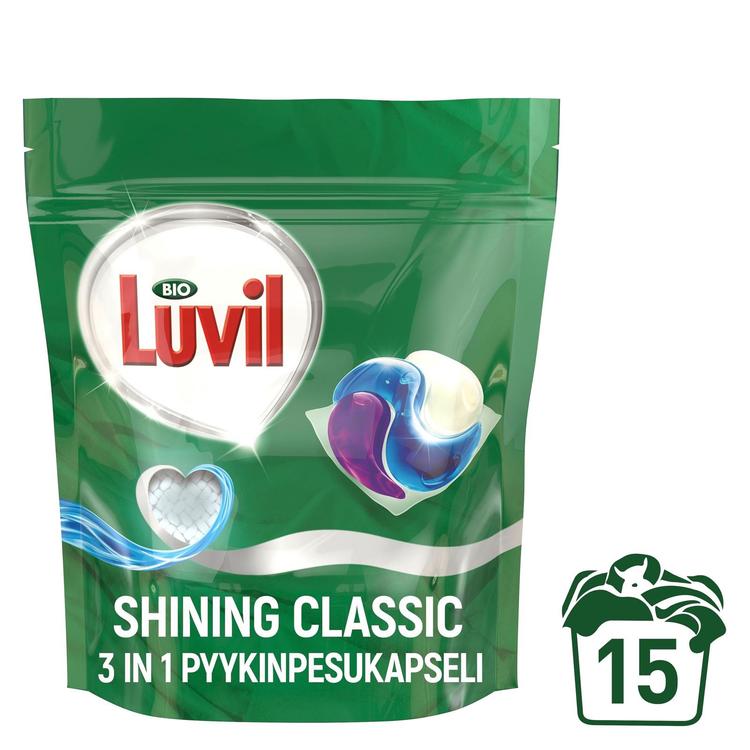 Bio Luvil Classic Pyykinpesukapseli 15 kpl