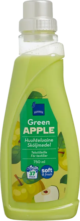 Rainbow 750ml Green Apple tekstiilien huuhteluaine vihreä omena
