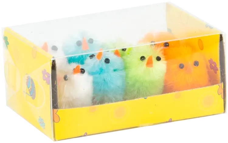 Pääsiäistipu värikäs 3,5 cm 8 kpl