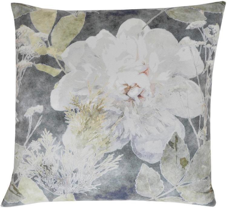 Kukka tyyny 45x45 cm vihreä, polyesteri